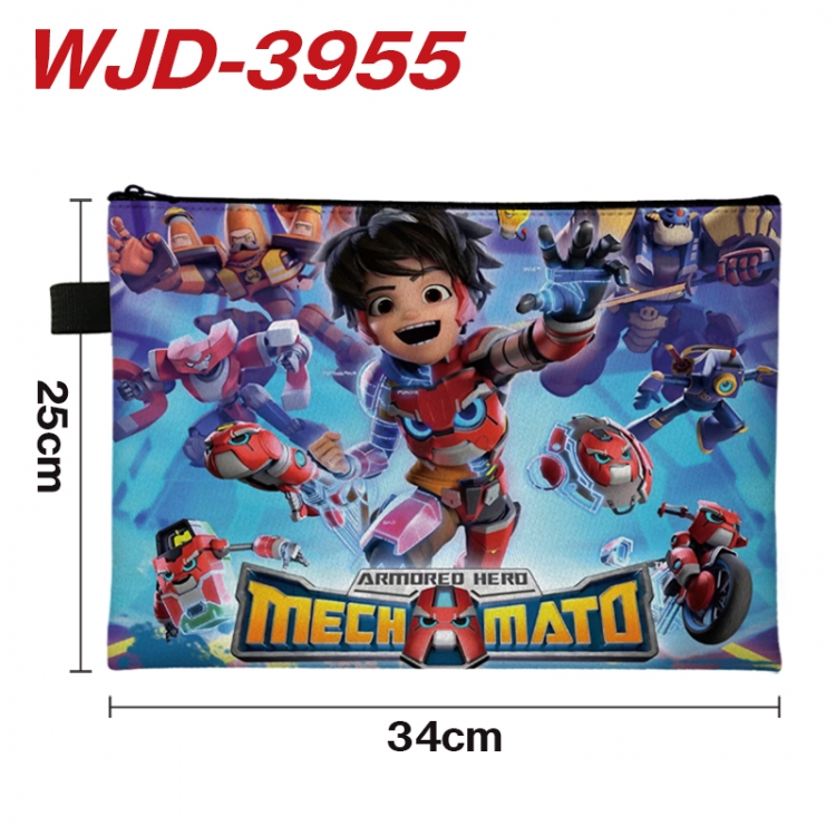 Mechamato Anime Full Color A4 Document Bag 34x25cm WJD-3955