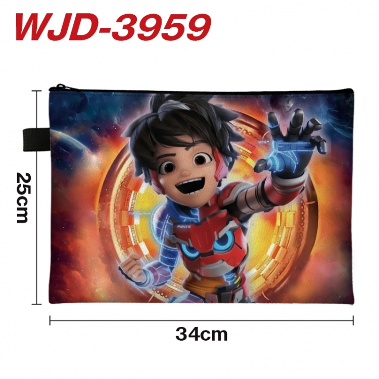 Mechamato Anime Full Color A4 Document Bag 34x25cm WJD-3959