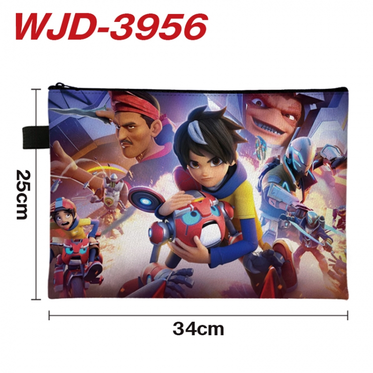 Mechamato Anime Full Color A4 Document Bag 34x25cm WJD-3956