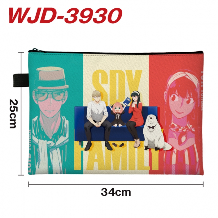 SPY×FAMILY Anime Full Color A4 Document Bag 34x25cm WJD-3930