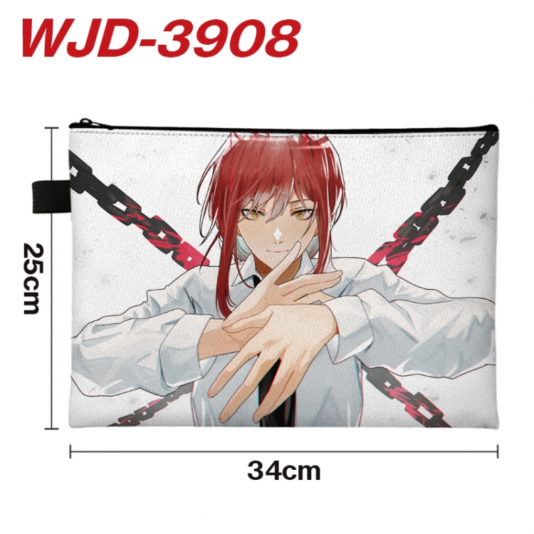 Chainsaw man  Anime Full Color A4 Document Bag 34x25cm WJD-3908