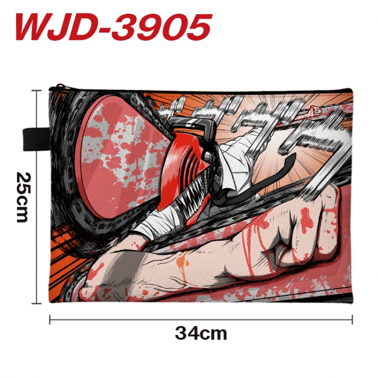 Chainsaw man  Anime Full Color A4 Document Bag 34x25cm WJD-3905