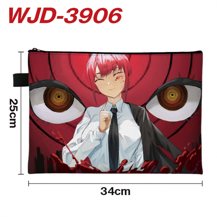 Chainsaw man  Anime Full Color A4 Document Bag 34x25cm WJD-3906