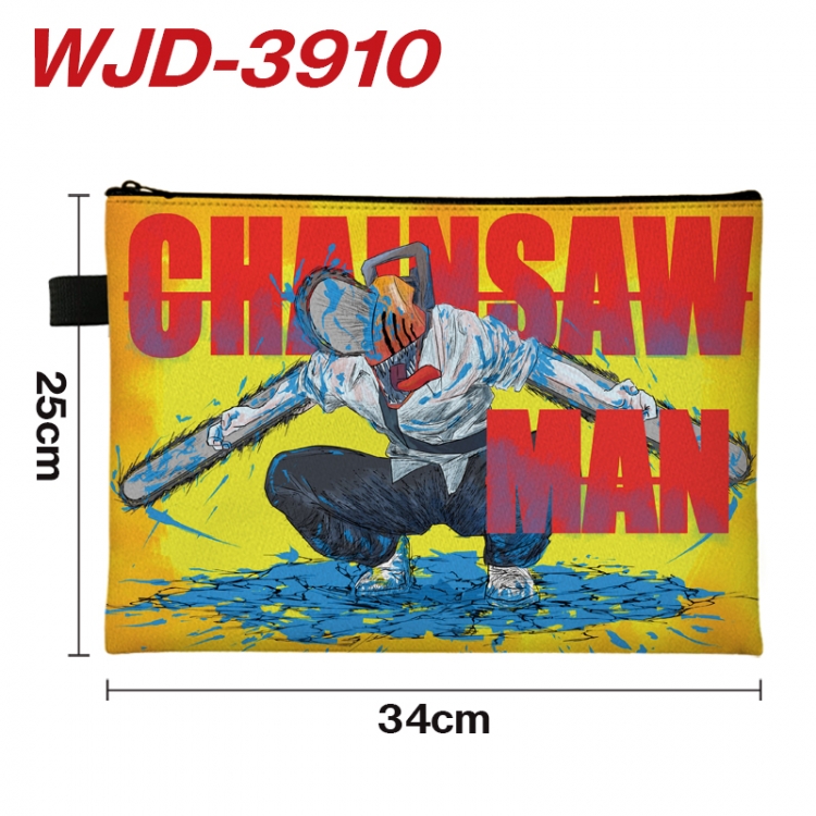 Chainsaw man  Anime Full Color A4 Document Bag 34x25cm WJD-3910