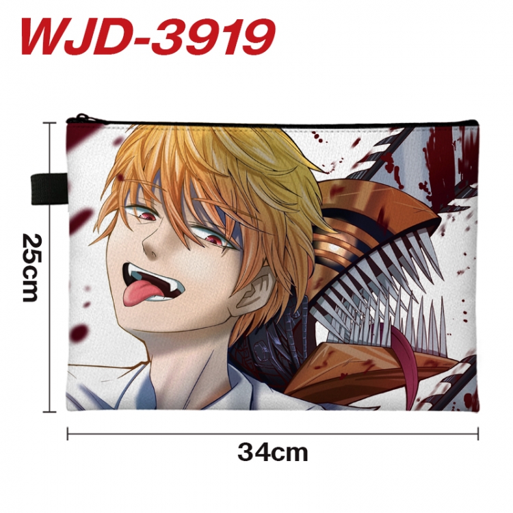 Chainsaw man  Anime Full Color A4 Document Bag 34x25cm WJD-3919