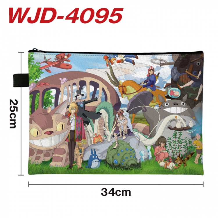 TOTORO Anime Full Color A4 Document Bag 34x25cm WJD-4095