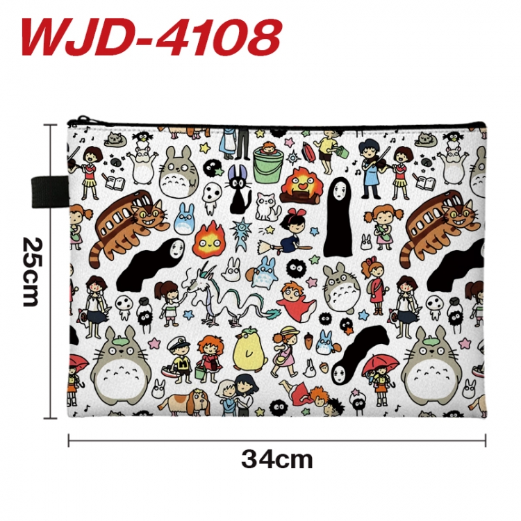 TOTORO Anime Full Color A4 Document Bag 34x25cm WJD-4108