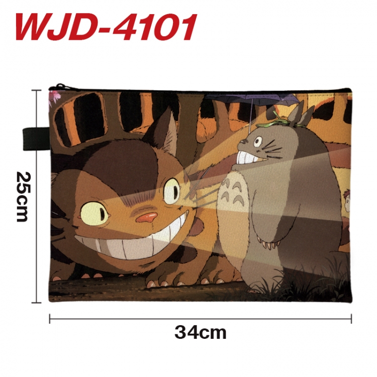 TOTORO Anime Full Color A4 Document Bag 34x25cm WJD-4101