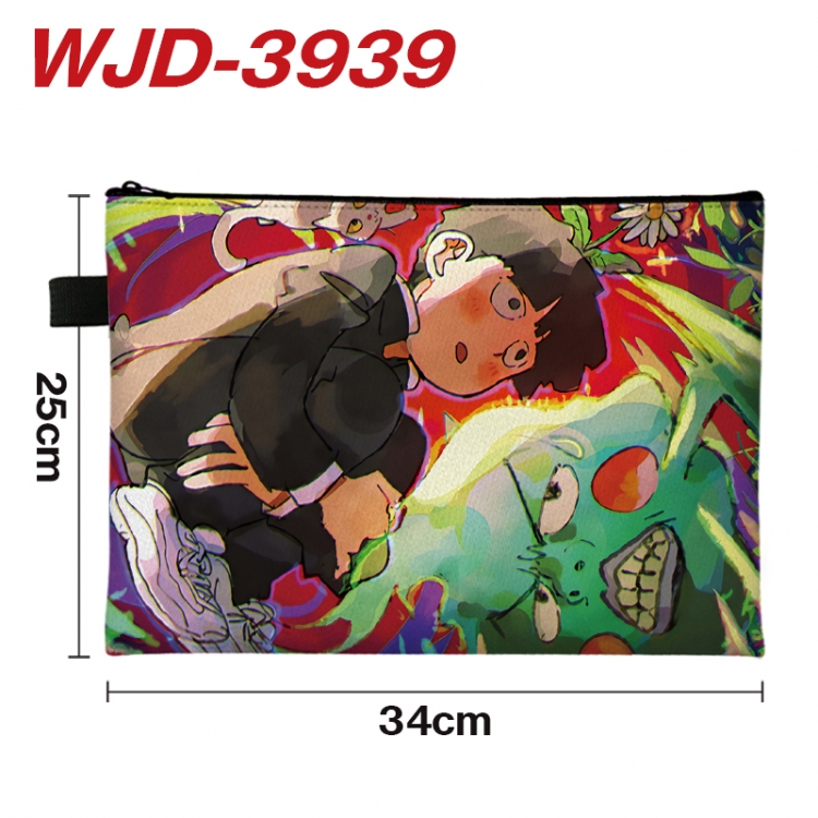 lurenchaoneng100 Anime Full Color A4 Document Bag 34x25cm WJD-3939