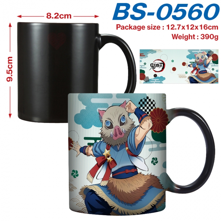 Demon Slayer Kimets  Anime high-temperature color-changing printing ceramic mug 400ml BS-0560