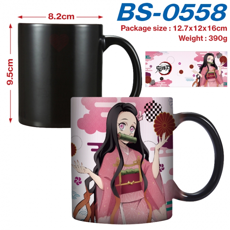 Demon Slayer Kimets  Anime high-temperature color-changing printing ceramic mug 400ml BS-0558