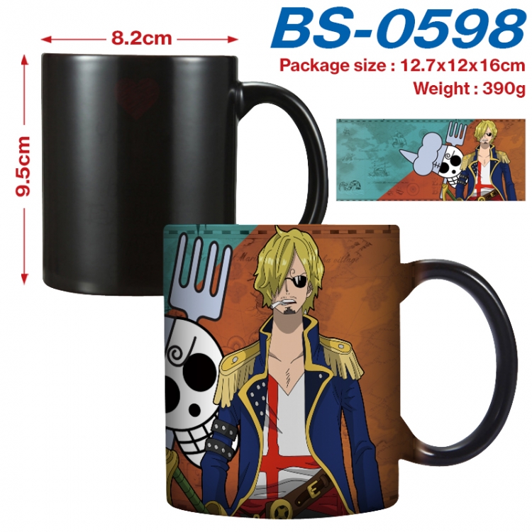 One Piece  Anime high-temperature color-changing printing ceramic mug 400ml BS-0598