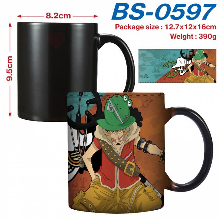 One Piece  Anime high-temperature color-changing printing ceramic mug 400ml BS-0597