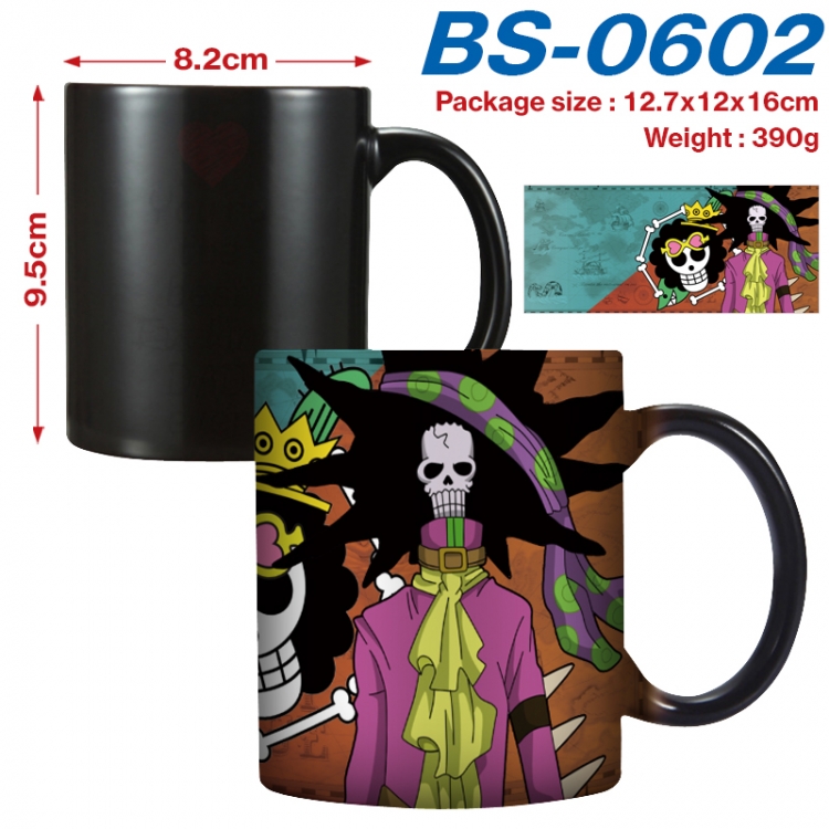 One Piece  Anime high-temperature color-changing printing ceramic mug 400ml BS-0602