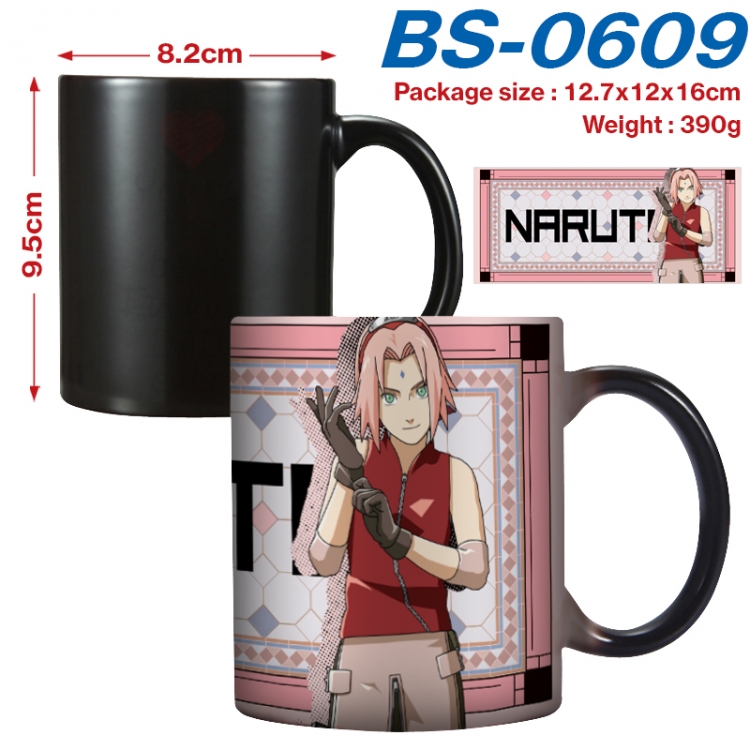 Naruto  Anime high-temperature color-changing printing ceramic mug 400ml BS-0609
