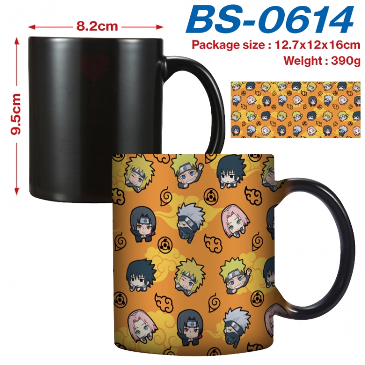 Naruto  Anime high-temperature color-changing printing ceramic mug 400ml BS-0614