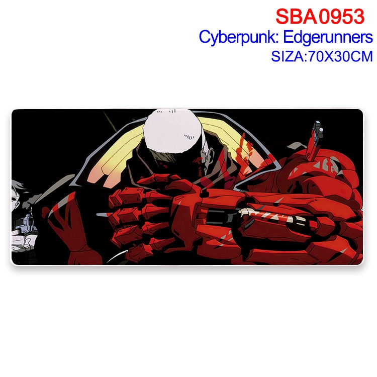 Cyberpunk Animation peripheral locking mouse pad 70X30cm  SBA-953