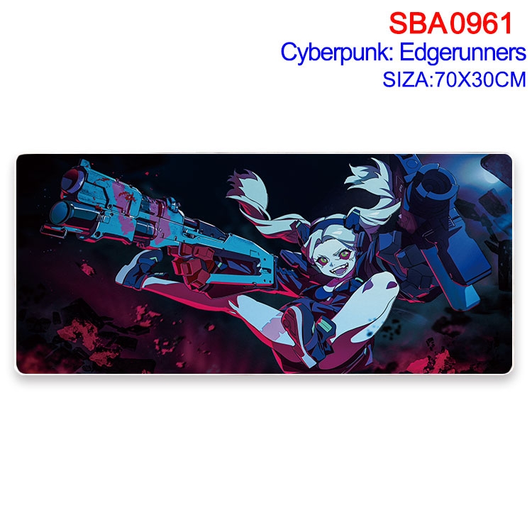 Cyberpunk Animation peripheral locking mouse pad 70X30cm SBA-961