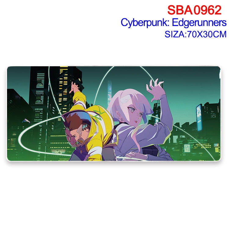 Cyberpunk Animation peripheral locking mouse pad 70X30cm SBA-962
