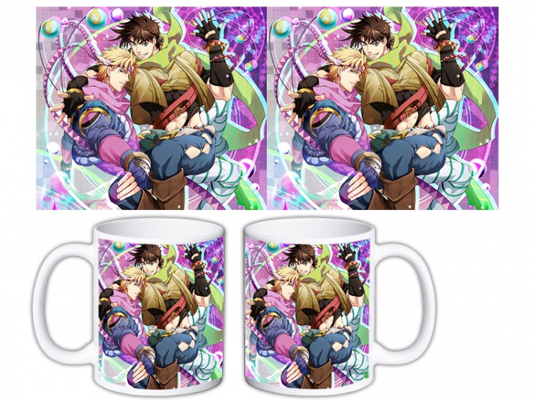 JoJos Bizarre Adventure Anime color printing ceramic mug cup price for 5 pcs MKB-755