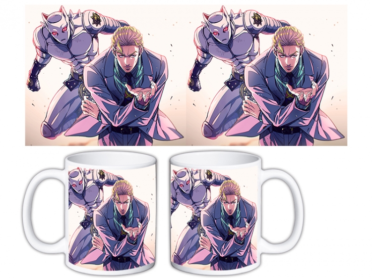 JoJos Bizarre Adventure Anime color printing ceramic mug cup price for 5 pcs MKB-756