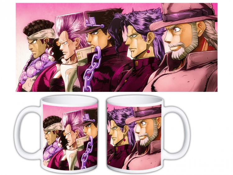 JoJos Bizarre Adventure Anime color printing ceramic mug cup price for 5 pcs MKB-739