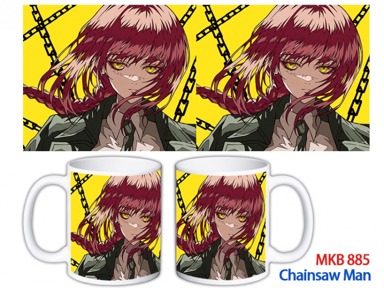 Chainsaw man Anime color printing ceramic mug cup price for 5 pcs  MKB-885
