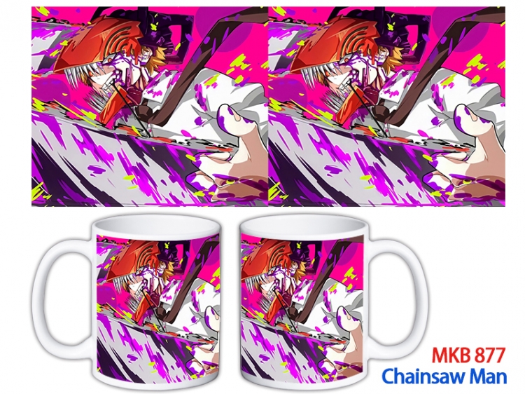 Chainsaw man Anime color printing ceramic mug cup price for 5 pcs MKB-877
