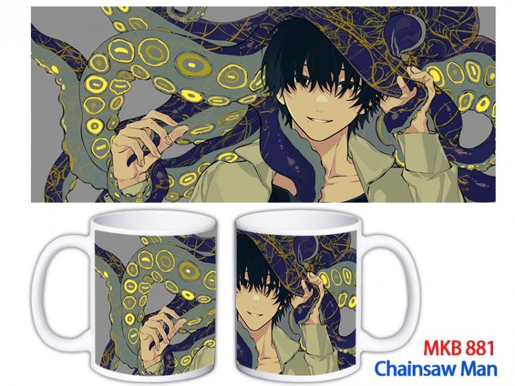 Chainsaw man Anime color printing ceramic mug cup price for 5 pcs MKB-881