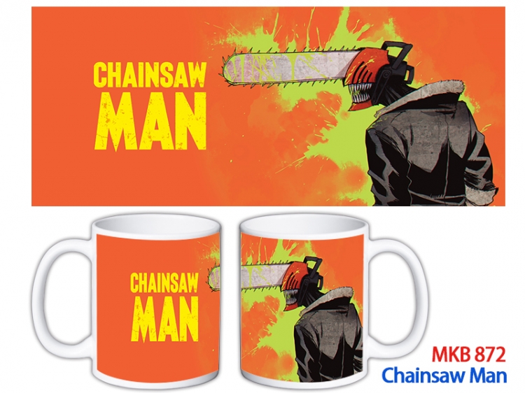Chainsaw man Anime color printing ceramic mug cup price for 5 pcs  MKB-872