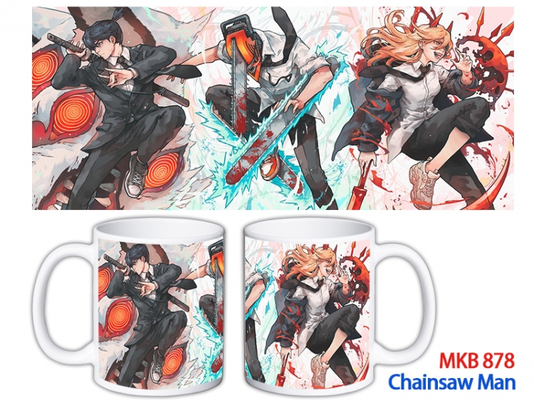 Chainsaw man Anime color printing ceramic mug cup price for 5 pcs  MKB-878