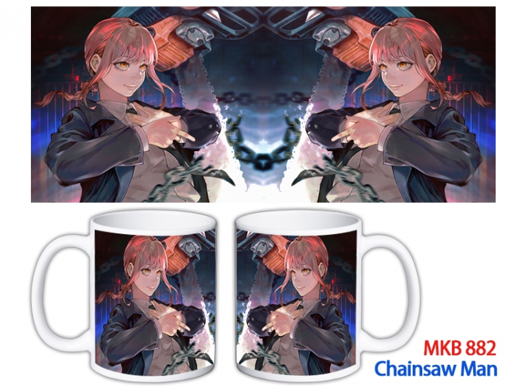 Chainsaw man Anime color printing ceramic mug cup price for 5 pcs MKB-882