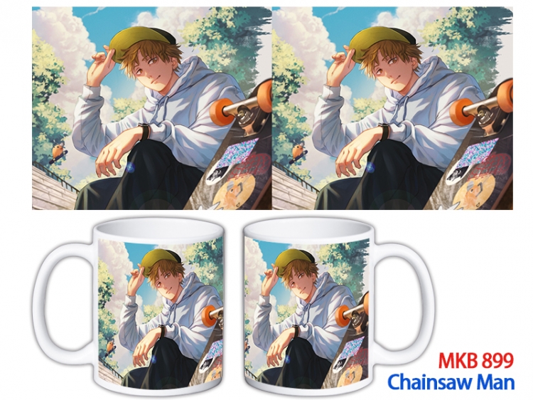 Chainsaw man Anime color printing ceramic mug cup price for 5 pcs MKB-899