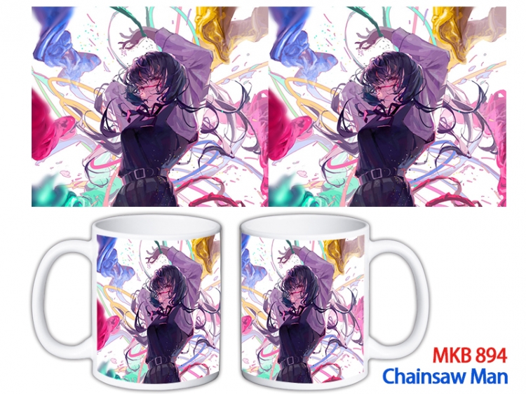 Chainsaw man Anime color printing ceramic mug cup price for 5 pcs MKB-894