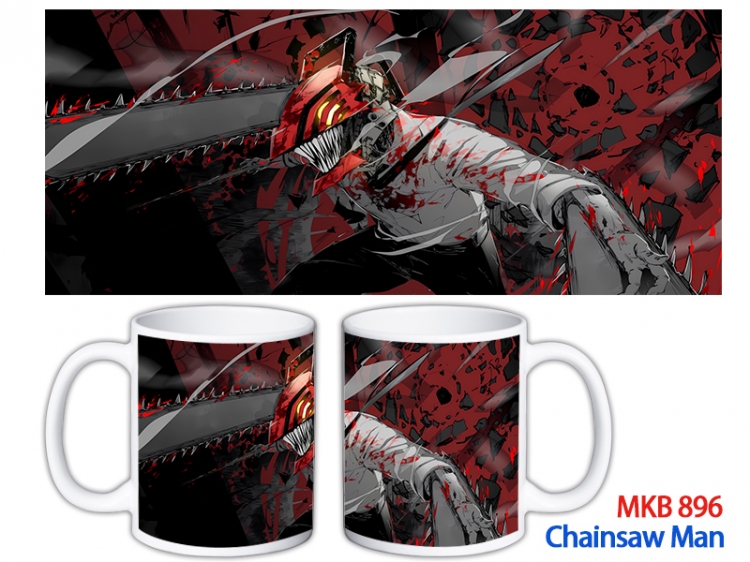 Chainsaw man Anime color printing ceramic mug cup price for 5 pcs MKB-896