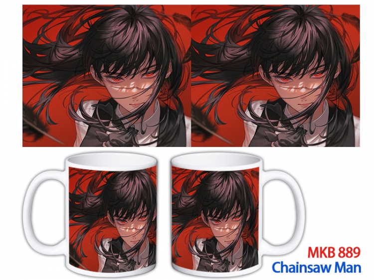 Chainsaw man Anime color printing ceramic mug cup price for 5 pcs MKB-889