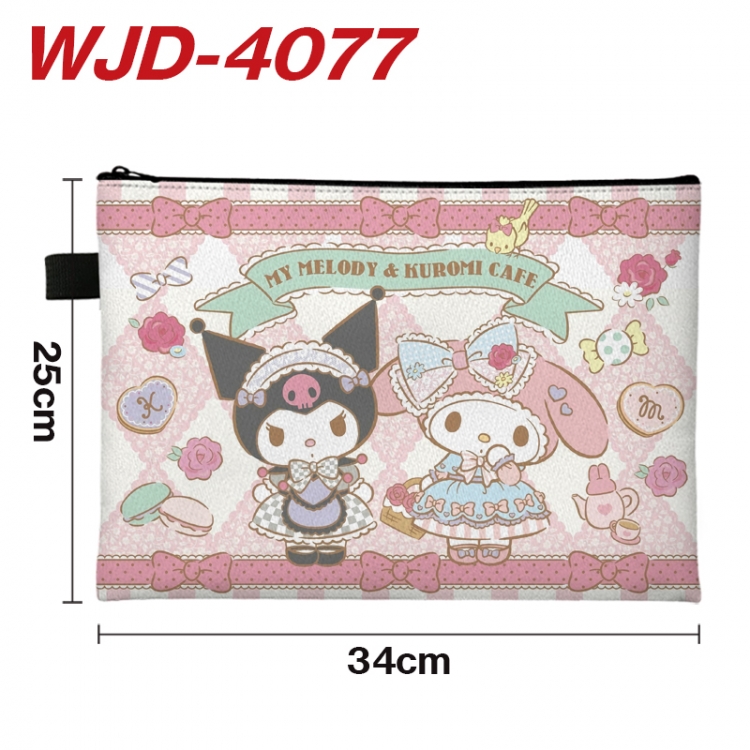 melody Anime Full Color A4 Document Bag 34x25cm WJD-4077