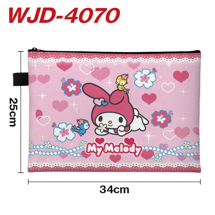 melody Anime Full Color A4 Document Bag 34x25cm WJD-4070