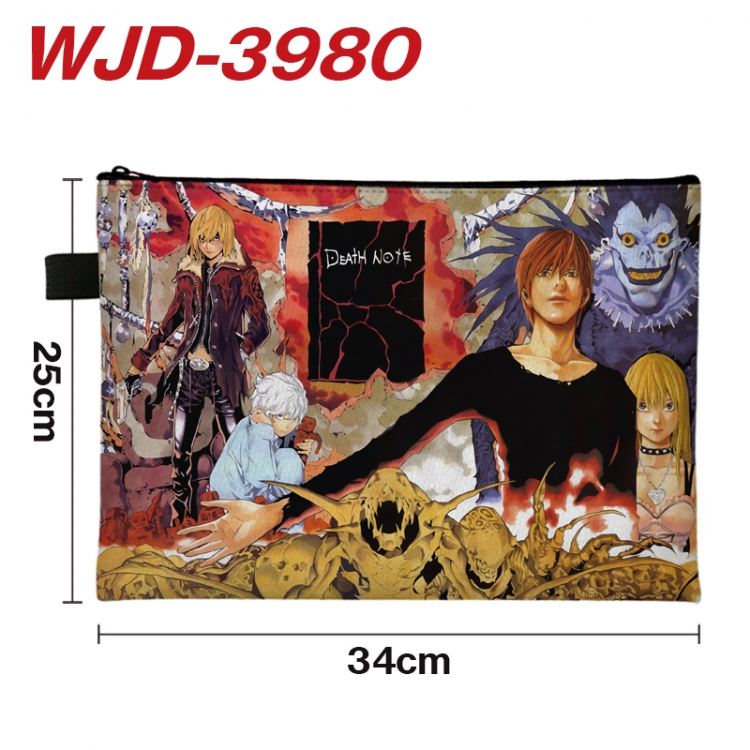 Death note Anime Full Color A4 Document Bag 34x25cm  WJD-3980