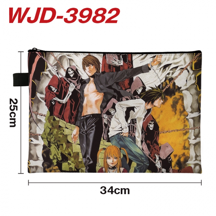 Death note Anime Full Color A4 Document Bag 34x25cm WJD-3982