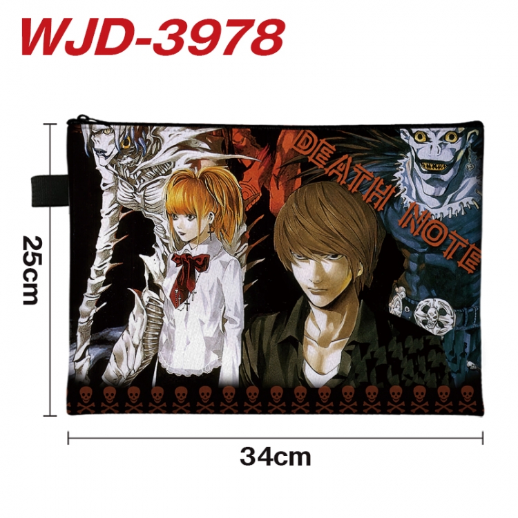 Death note Anime Full Color A4 Document Bag 34x25cm WJD-3978