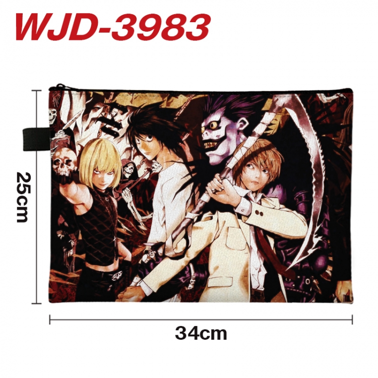 Death note Anime Full Color A4 Document Bag 34x25cm  WJD-3983