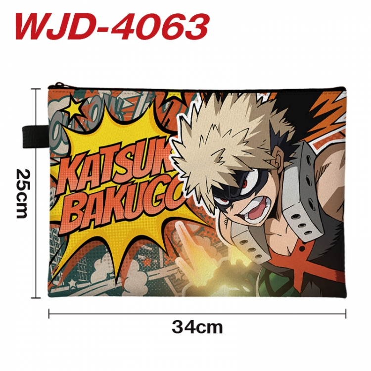 My Hero Academia Anime Full Color A4 Document Bag 34x25cm WJD-4063