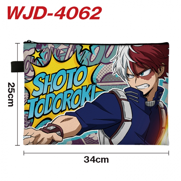 My Hero Academia Anime Full Color A4 Document Bag 34x25cm  WJD-4062
