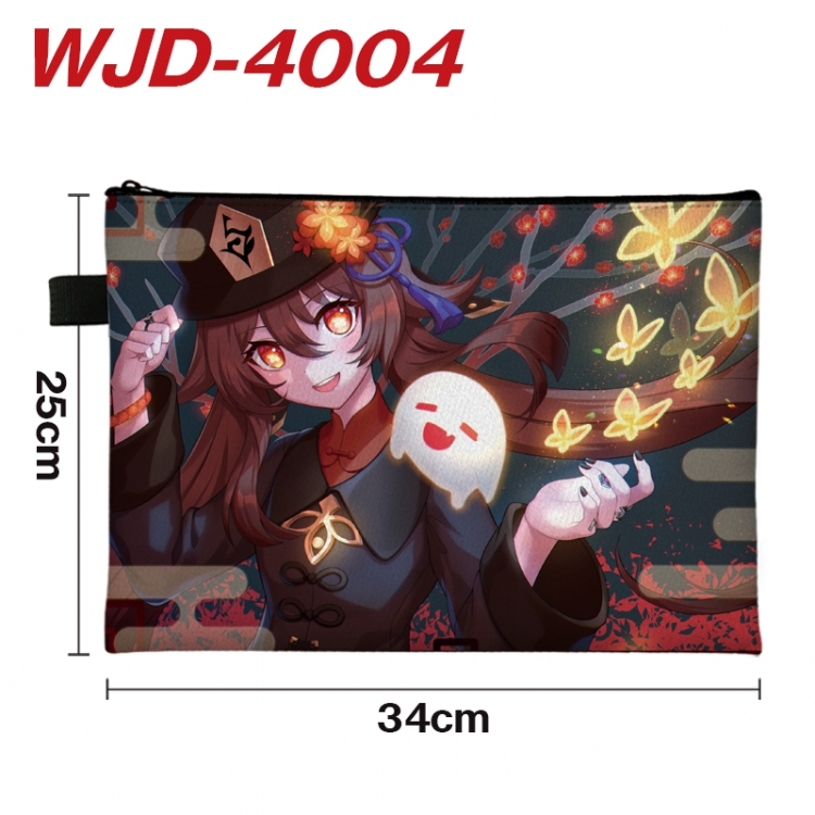 Genshin Impact Anime Full Color A4 Document Bag 34x25cm WJD-4004