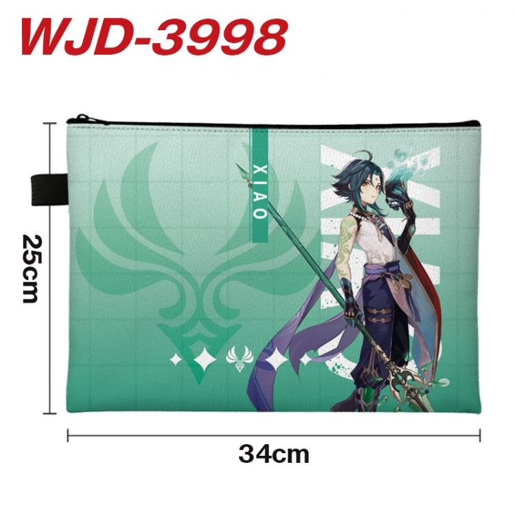 Genshin Impact Anime Full Color A4 Document Bag 34x25cm WJD-3998