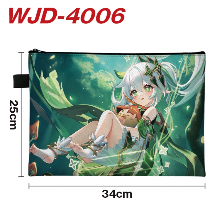 Genshin Impact Anime Full Color A4 Document Bag 34x25cm WJD-4006