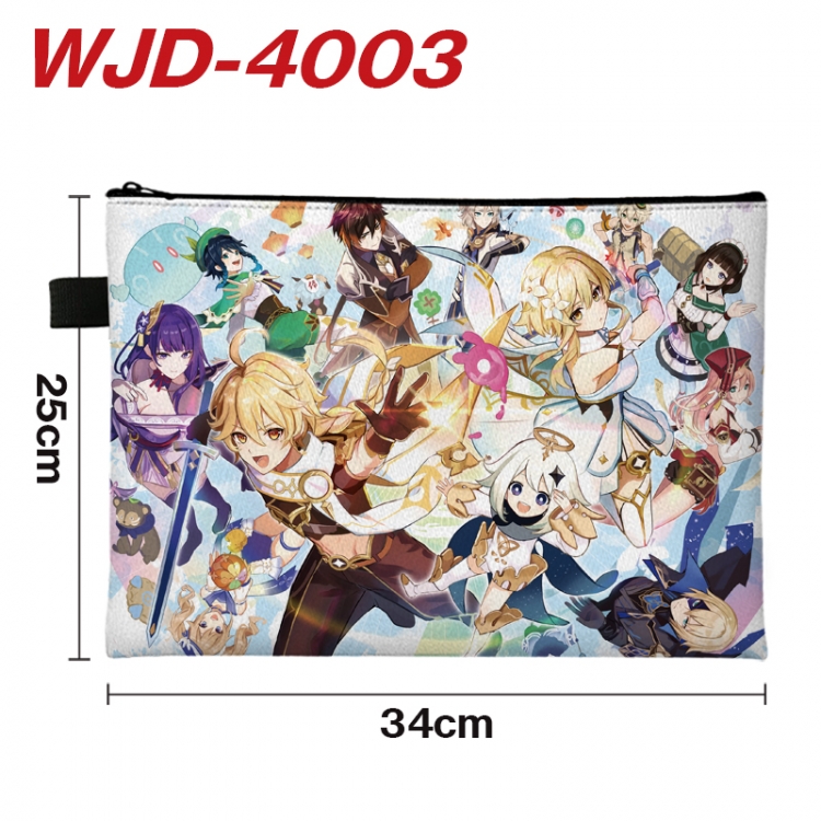 Genshin Impact Anime Full Color A4 Document Bag 34x25cm WJD-4003