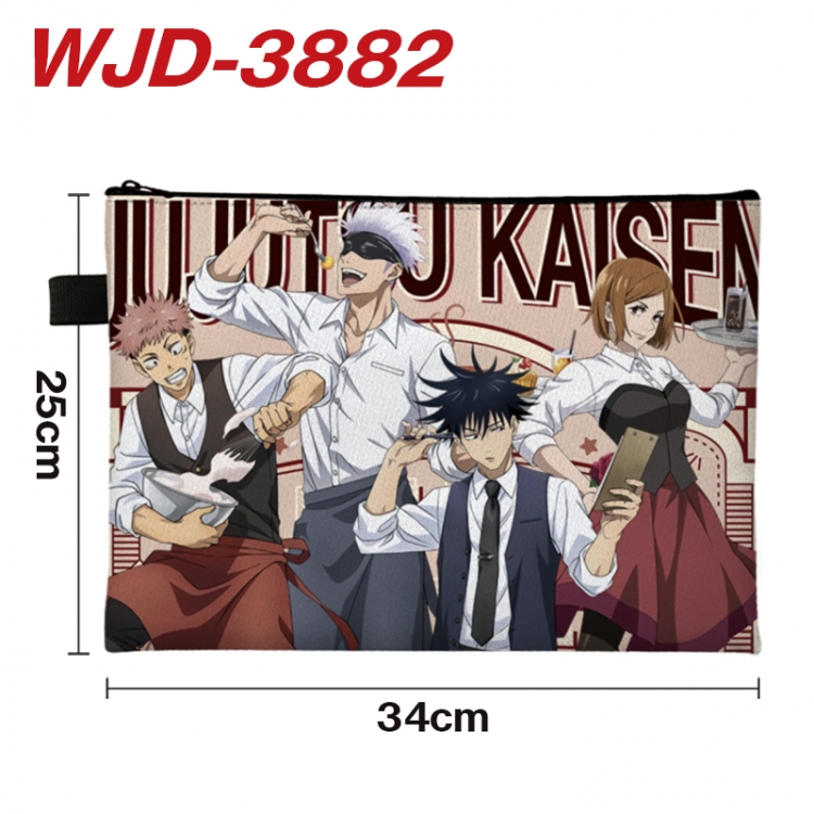 Jujutsu Kaisen Anime Full Color A4 Document Bag 34x25cm WJD-3882