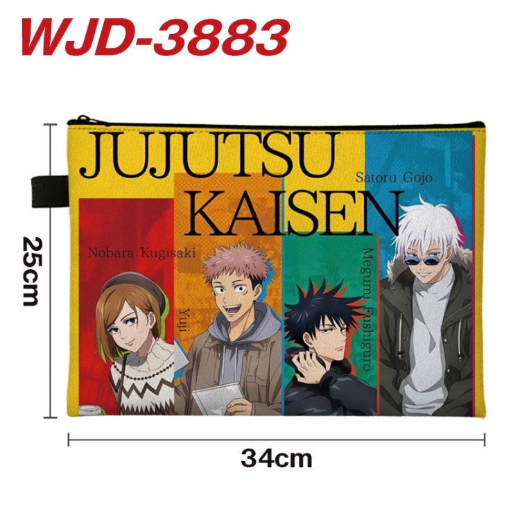 Jujutsu Kaisen Anime Full Color A4 Document Bag 34x25cm WJD-3883